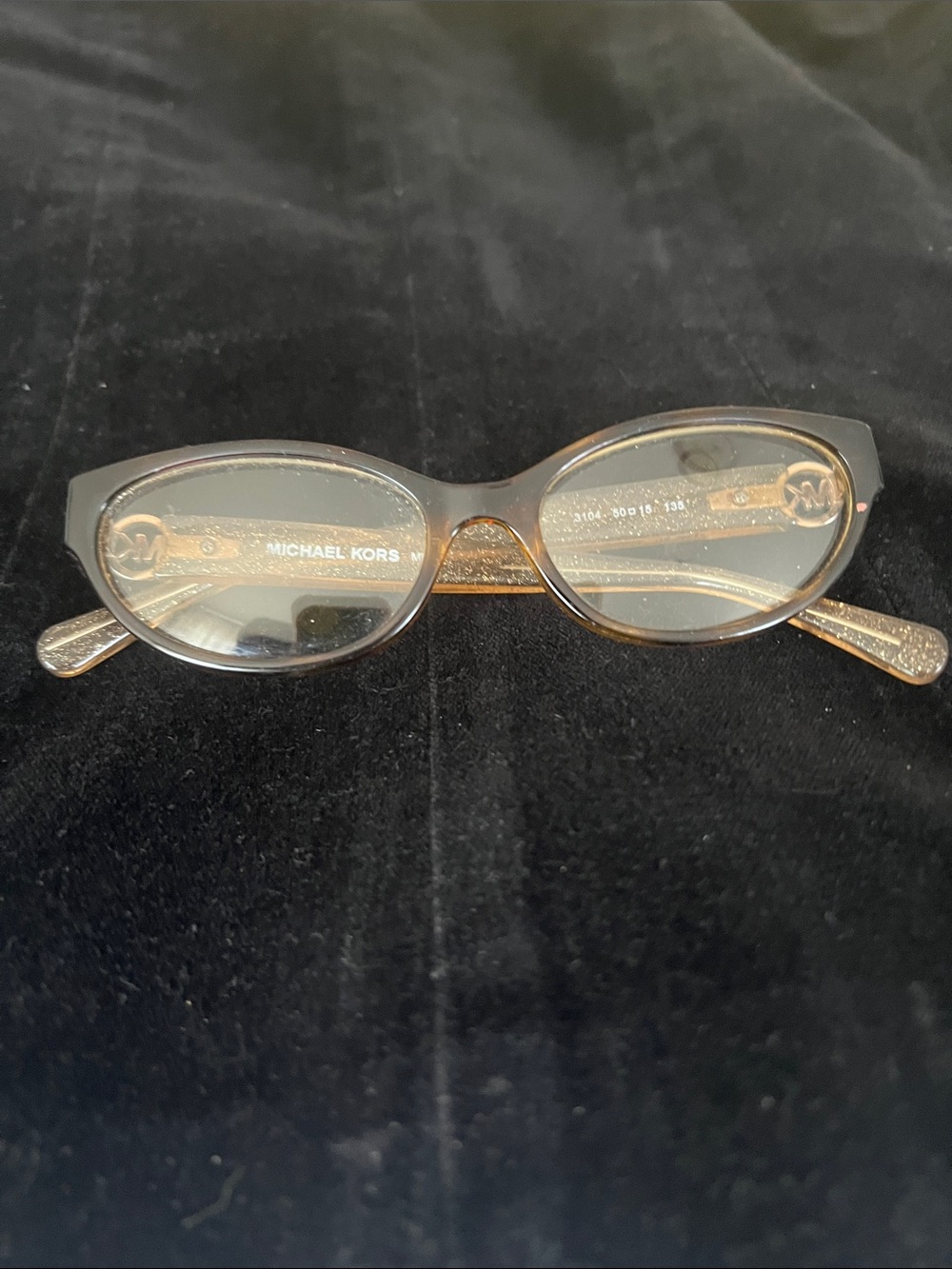 Michael Kors Women's Brown Tortoiseshell Oval Glasses